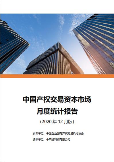 中国产权交易资本市场月度统计报告